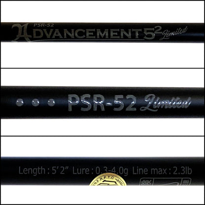 【釣り/つり/釣具/ロッド】THIRTY34FOUR | サーティーフォー アドバンスメント52 PSR-52【加古川店】