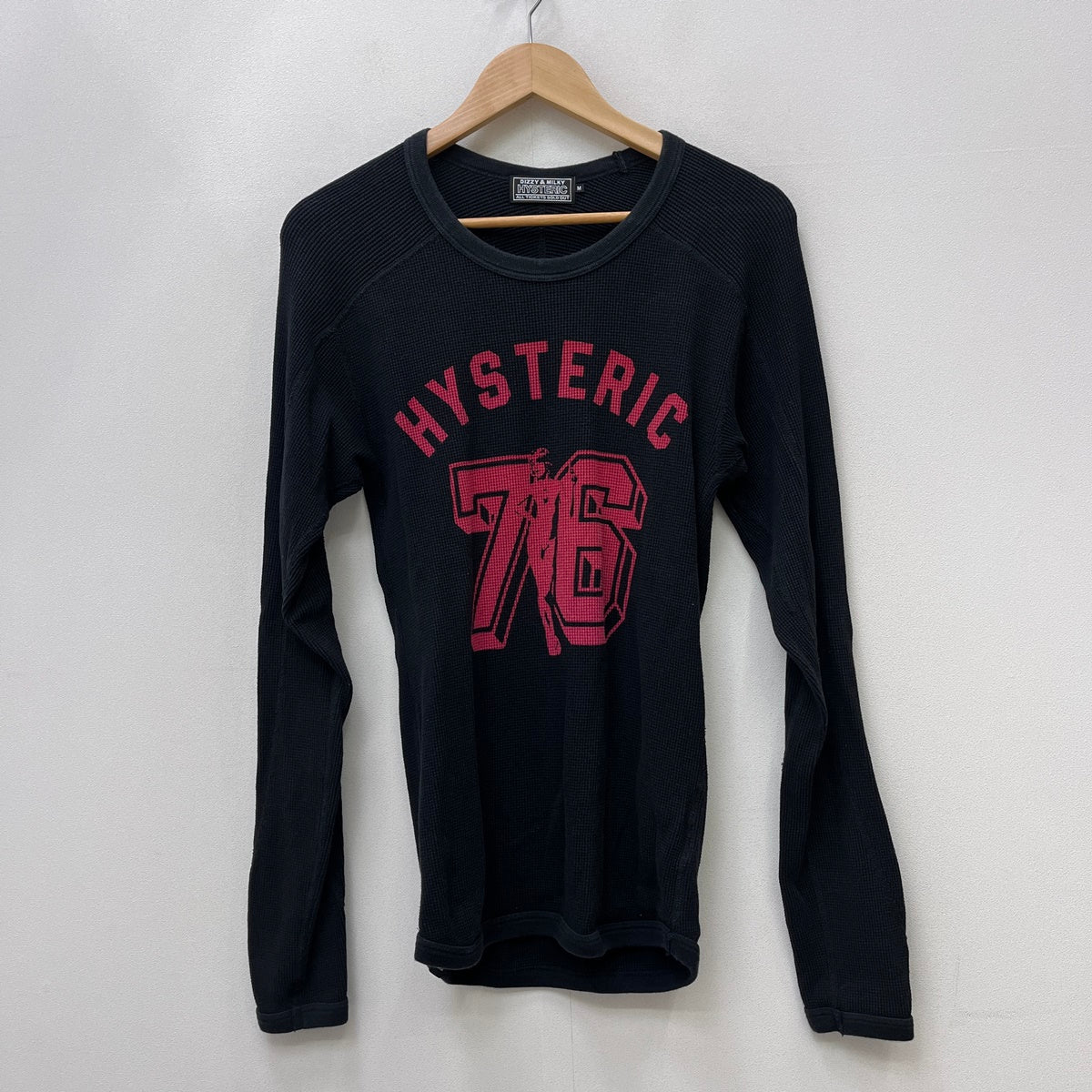 HYSTERIC GLAMOUR | ヒステリックグラマー NUMBER 76 長袖Ｔシャツ 02253CL16 ブラック サイズ：M【加古川店】