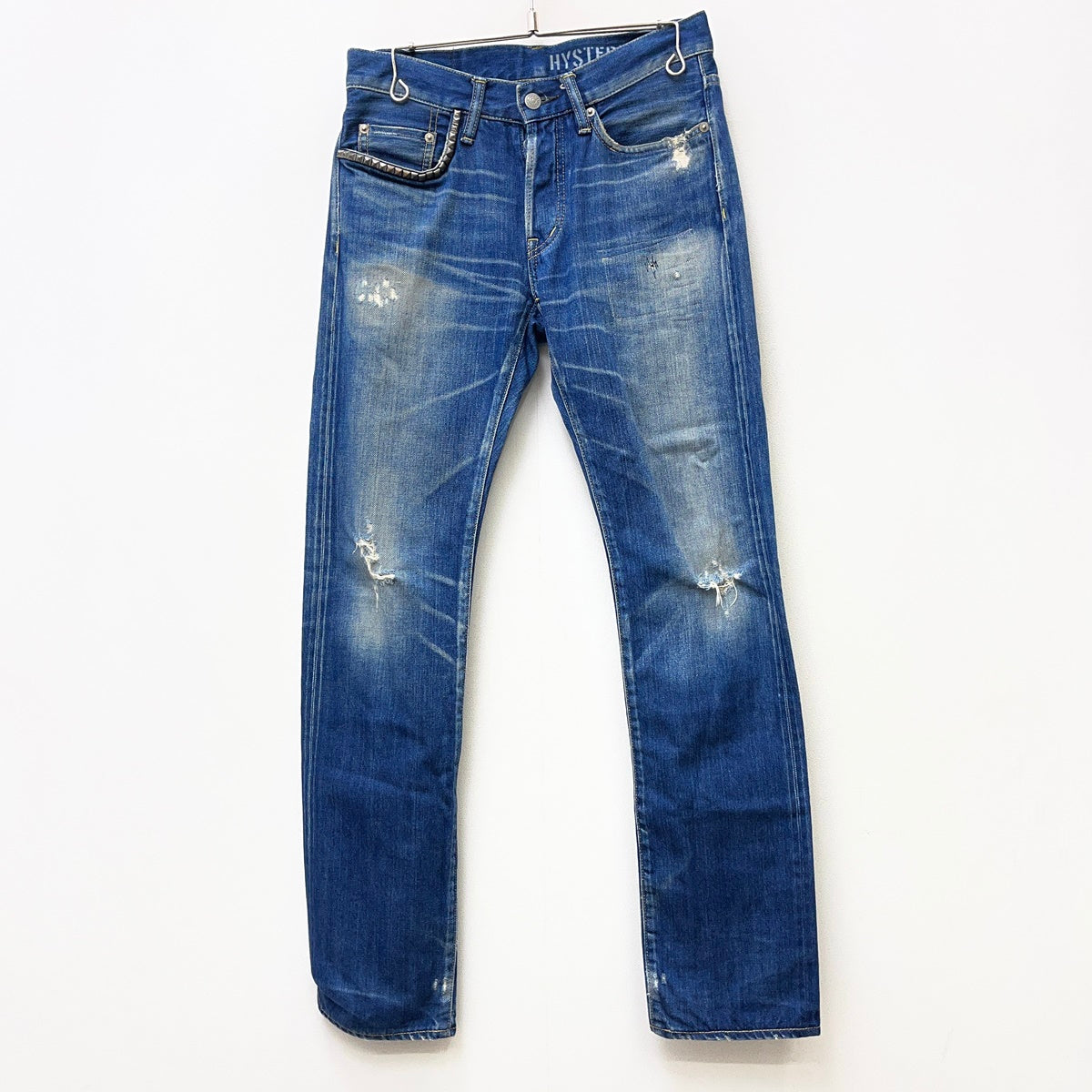 HYSTERIC GLAMOUR | ヒステリックグラマー スタッズデニム デニムパンツ 0251AP01 インディゴ サイズ：28【加古川店】