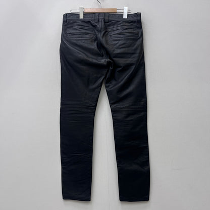 FLAGSTUFF | フラッグスタッフ BLACKMEANS LEATHER PANTS パンツ 2016AW-FS-13 ブラック サイズ：L【加古川店】