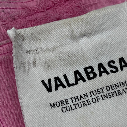 VALABASAS DAMEGE REPAIR FLARE SKINY デニムパンツ ピンク サイズ：32【加古川店】
