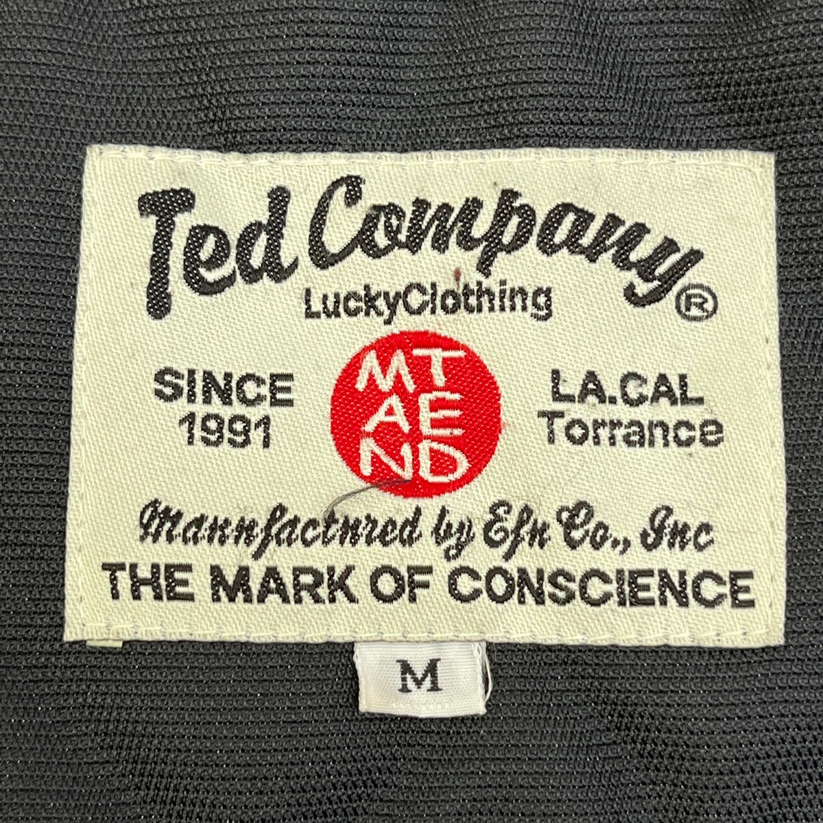 TED COMPANY | テッドカンパニー ピットクールジャケット ブルゾン ブラック サイズ：M【加古川店】