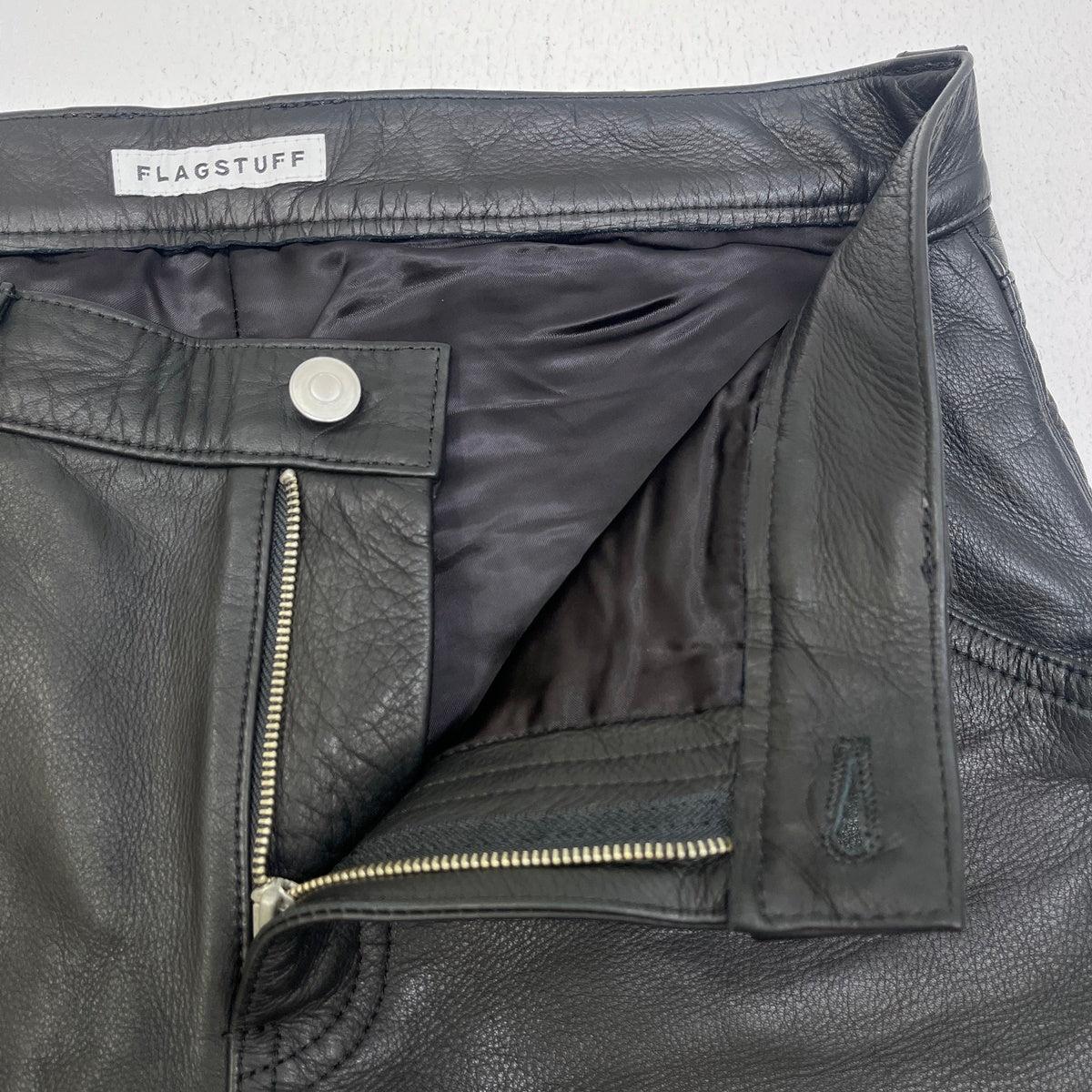 FLAGSTUFF | フラッグスタッフ BLACKMEANS LEATHER PANTS パンツ 2016AW-FS-13 ブラック サイズ：L【加古川店】