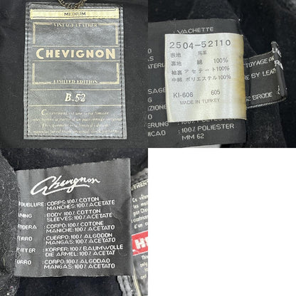 B.52 90-00'S CHEVIGNON レザー ブラック サイズ：M【加古川店】