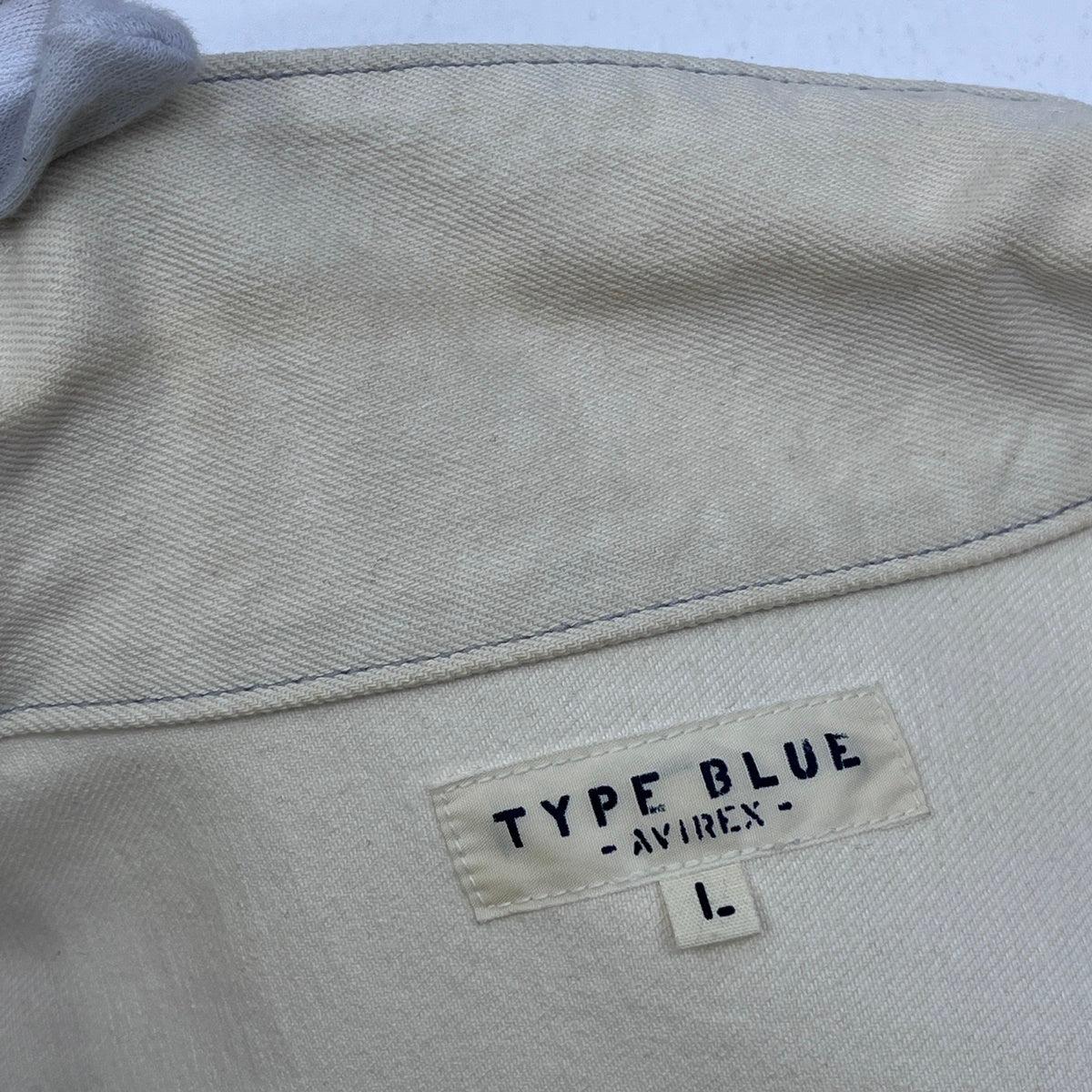 AVIREX | アヴィレックス TYPE BLUE:TOP GUN DENIM JACKET デニム 6112113 ホワイト サイズ：L【加古川店】