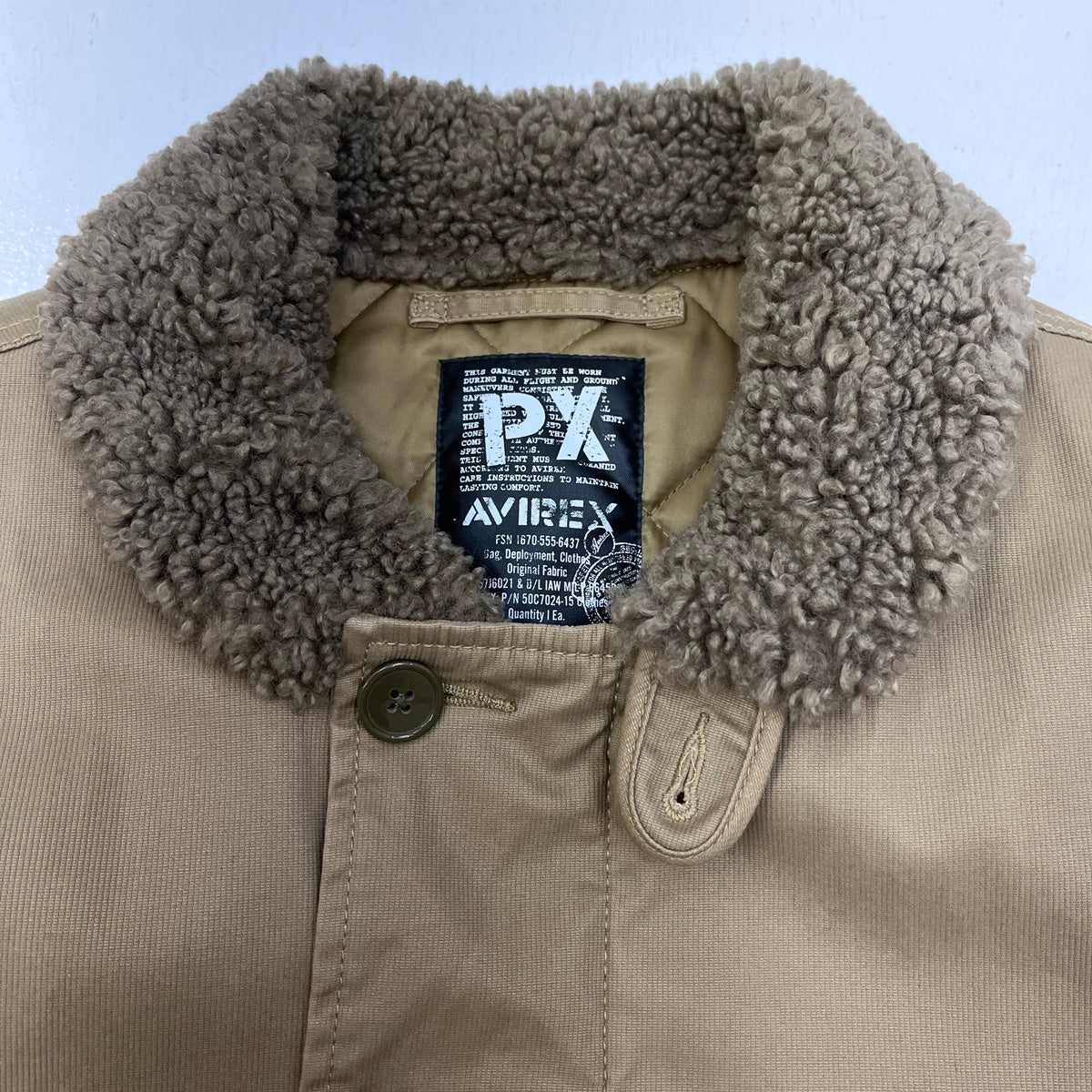 AVIREX | アヴィレックス N-1 DECK JACKET:U.S.N ミリタリージャケット 6192246 ベージュ サイズ：L【加古川店】