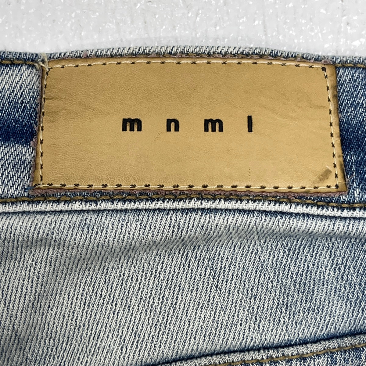 mnml | ミニマル X165 PAISLEY STRETCH DENIM デニムパンツ インディゴ サイズ：29【加古川店】