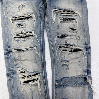 mnml | ミニマル X165 PAISLEY STRETCH DENIM デニムパンツ インディゴ サイズ：29【加古川店】