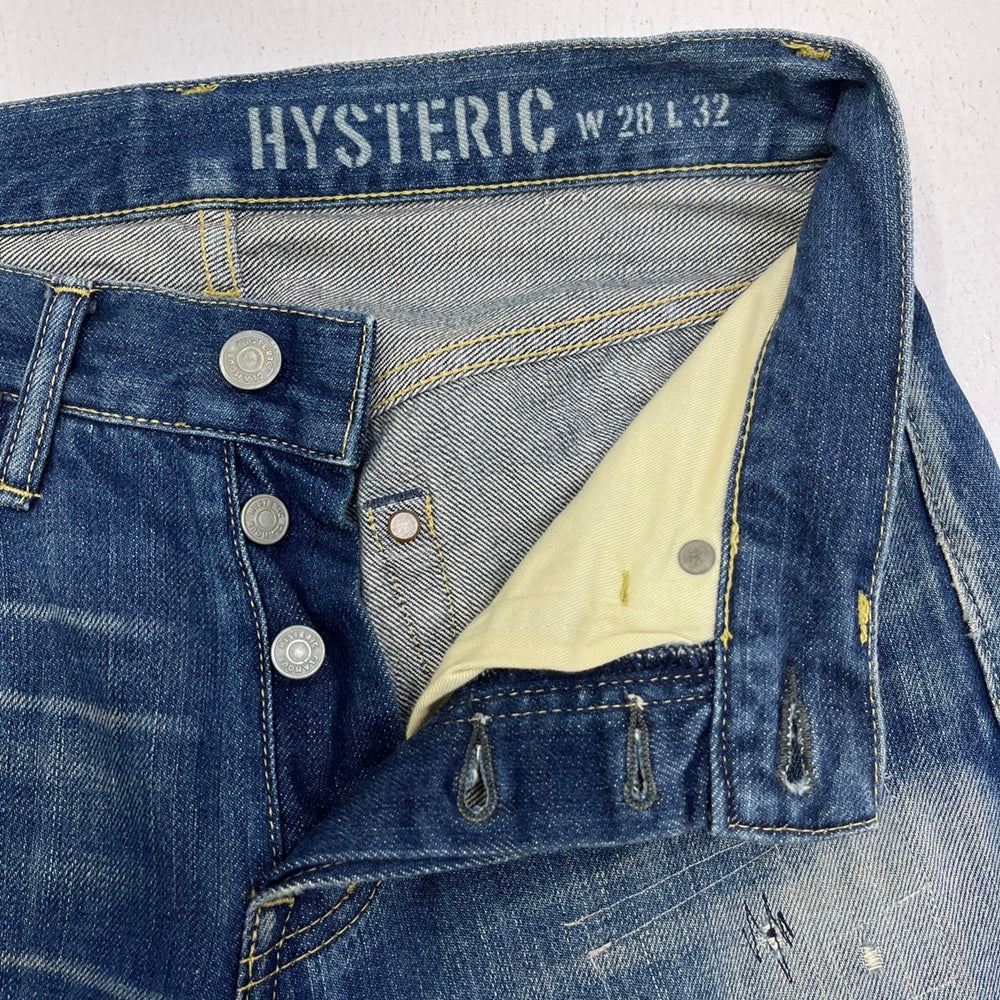 HYSTERIC GLAMOUR | ヒステリックグラマー スタッズデニム デニムパンツ 0251AP01 インディゴ サイズ：28【加古川店】