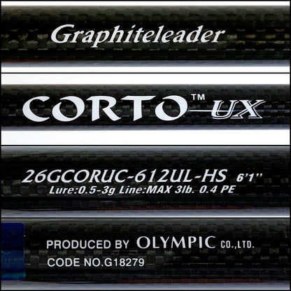 【釣り/つり/釣具/ロッド】Graphiteleader | グラファイトリーダー 26コルトUX 26GCORUS-612UL-HS【加古川店】