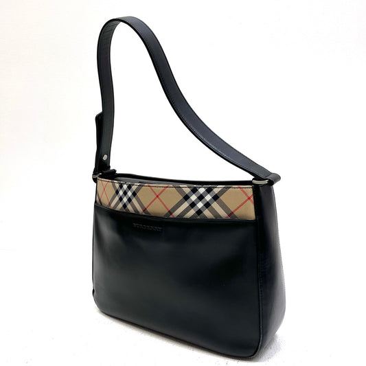BURBERRY | バーバリー ノバチェック トートバッグ ブラック【加古川店】
