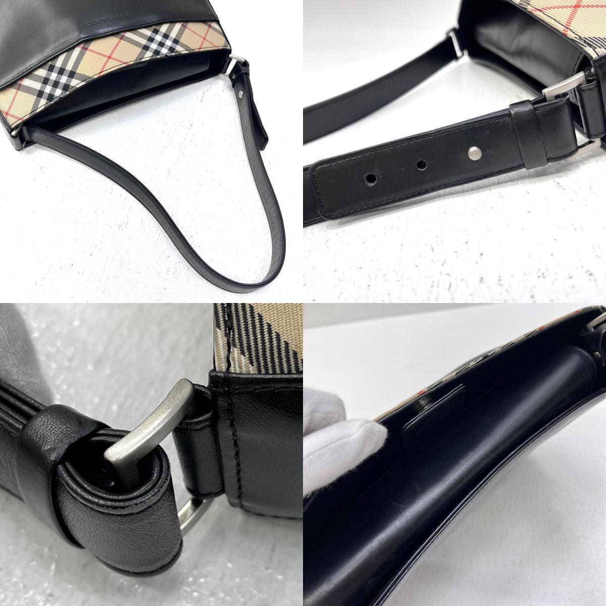 BURBERRY | バーバリー ノバチェック トートバッグ ブラック【加古川店】