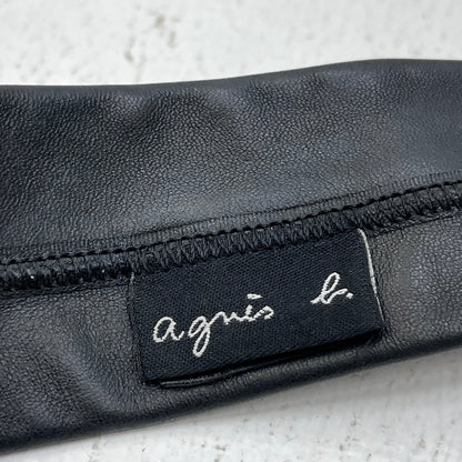 agnes b. | アニエスベー レザーネクタイ ネクタイ ブラック【加古川店】