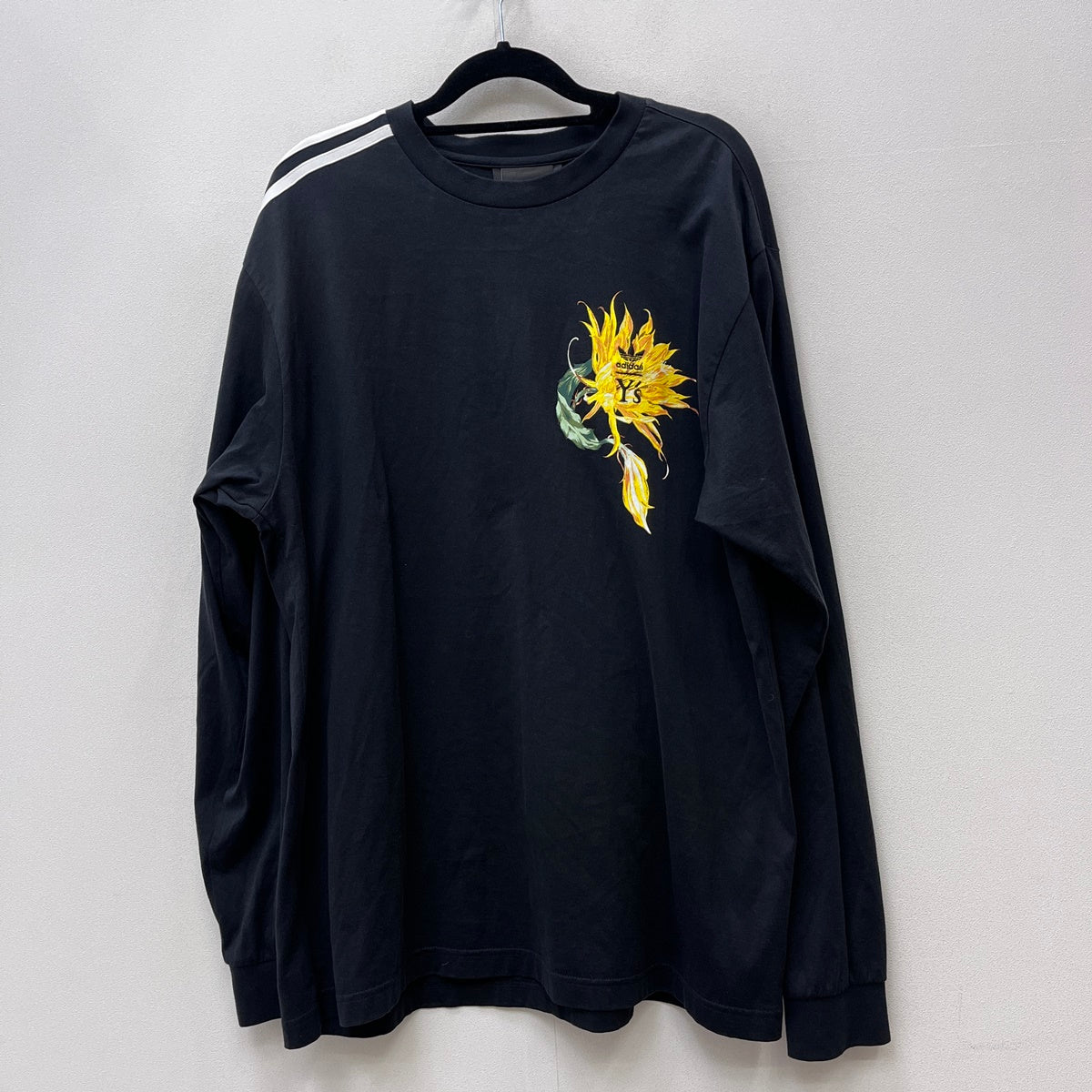Y's | ワイズ ×adidas 50TH ANNIVERSARY L/S TEE 長袖Ｔシャツ IL4901 ブラック サイズ：M【加古川店】