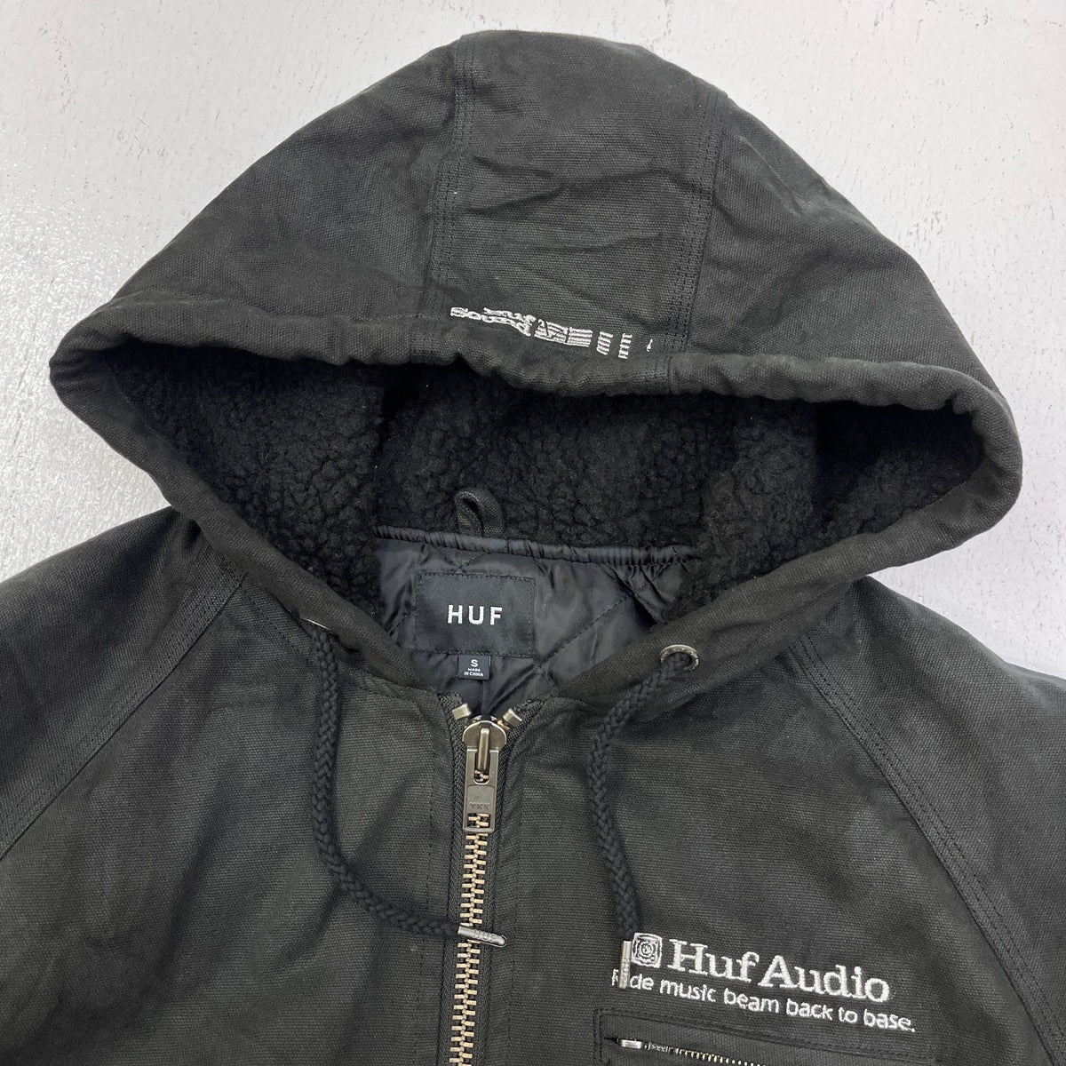 HUF | ハフ AUDIO HOODED JACKET ブルゾン ブラック サイズ：S【加古川店】