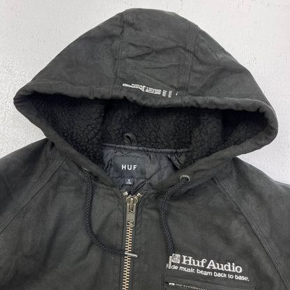 HUF | ハフ AUDIO HOODED JACKET ブルゾン ブラック サイズ：S【加古川店】