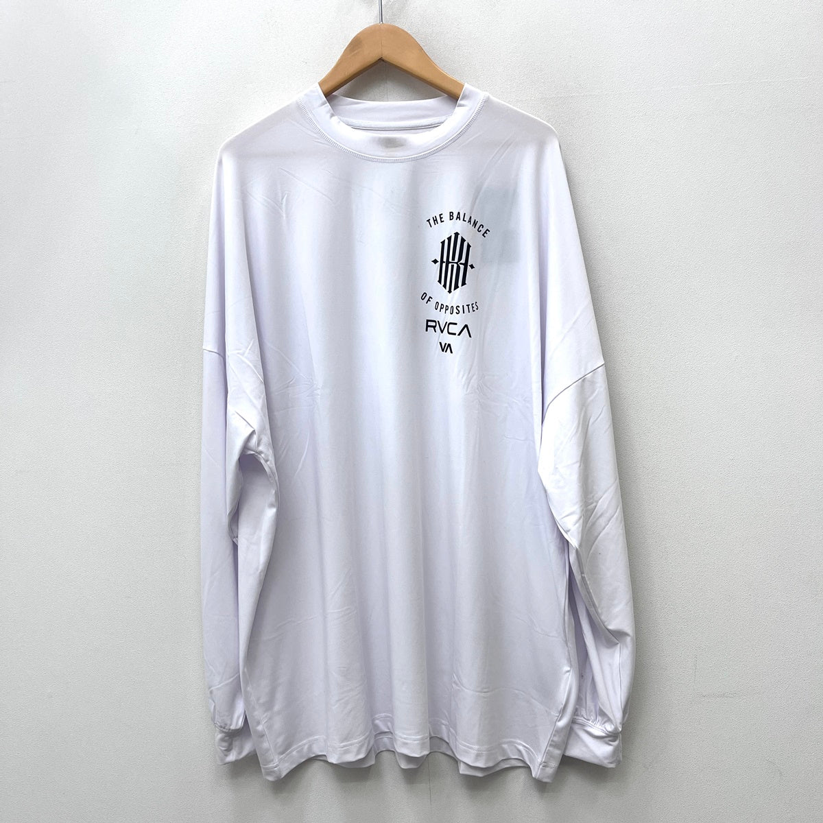 RVCA | ルーカ　アールブイ LT ストレッチ・ドライ ロンT 長袖Ｔシャツ BG042060 ホワイト サイズ：XL【加古川店】