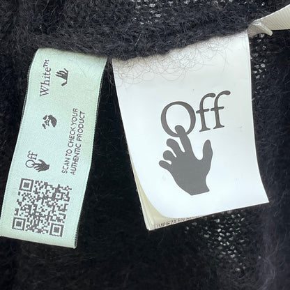 OFF-WHITE | オフホワイト Diag Brushed Mohair Crewneck ニット OMHA036F20KNI001 ブラック サイズ：L【加古川店】
