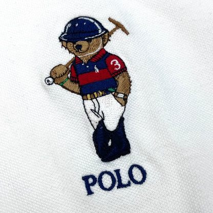 POLO RALPH LAUREN | ポロ・ラルフローレン 1p ポロベア ポロシャツ ホワイト サイズ：M【加古川店】