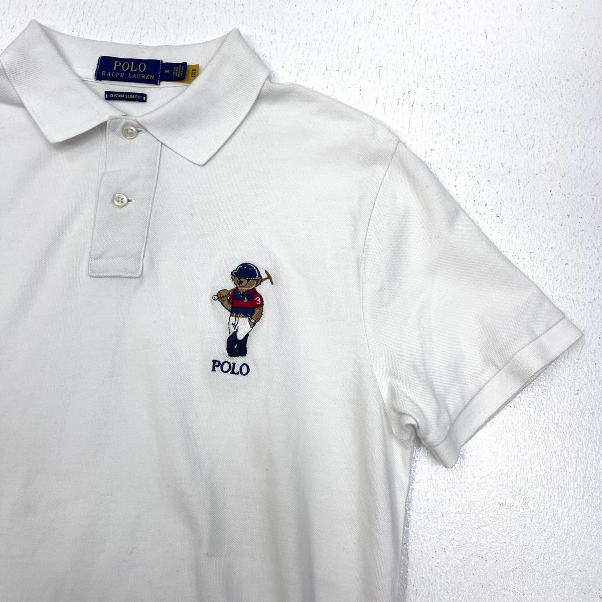 POLO RALPH LAUREN | ポロ・ラルフローレン 1p ポロベア ポロシャツ ホワイト サイズ：M【加古川店】