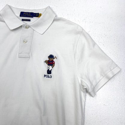 POLO RALPH LAUREN | ポロ・ラルフローレン 1p ポロベア ポロシャツ ホワイト サイズ：M【加古川店】