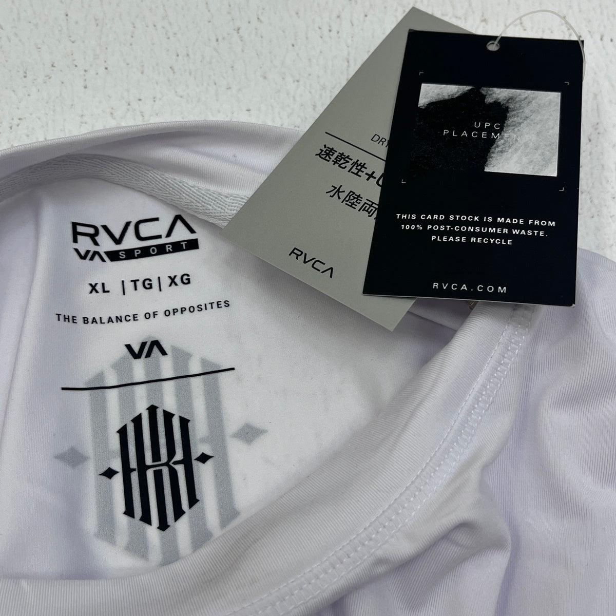 RVCA | ルーカ　アールブイ LT ストレッチ・ドライ ロンT 長袖Ｔシャツ BG042060 ホワイト サイズ：XL【加古川店】