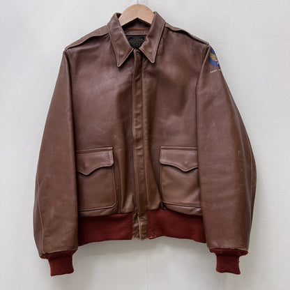 The REAL McCOY'S | ザリアルマッコイズ ﾋﾟﾝﾅｯﾌﾟｶﾞｰﾙ　j.a.dubow社製 レザー キャメル サイズ：40【加古川店】