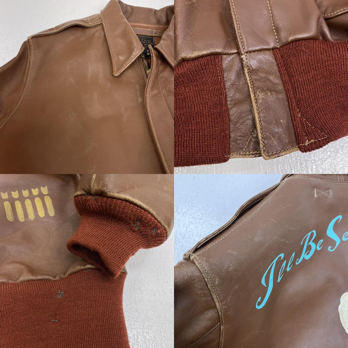 The REAL McCOY'S | ザリアルマッコイズ ﾋﾟﾝﾅｯﾌﾟｶﾞｰﾙ　j.a.dubow社製 レザー キャメル サイズ：40【加古川店】