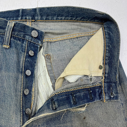 Levi's | リーバイス LOT:501XX 52-53　革ﾊﾟｯﾁ、両面タブ、隠しﾘﾍﾞｯﾄ デニムパンツ ブルー【加古川店】