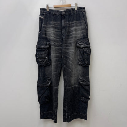 DIESEL | ディーゼル D-FISH-CARGO-S デニムパンツ A13088 0GHAA ブラック サイズ：32【加古川店】