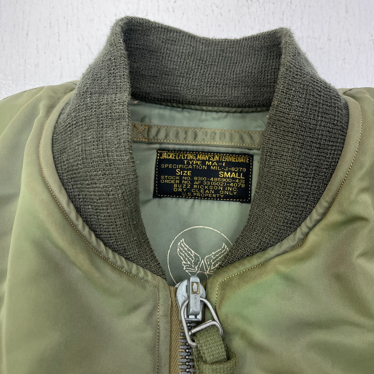 Buzz Rickson's | バズリクソンズ MA-1 FLIGHT JACKET 初期型 ミリタリージャケット MIL-J-8279 カーキ サイズ：S【加古川店】