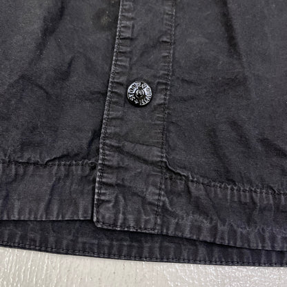 STONE ISLAND | ストーンアイランド Cotton Canvas Shirt 25SS 半袖シャツ K1S151200029S00WN ブラック サイズ：XL【加古川店】