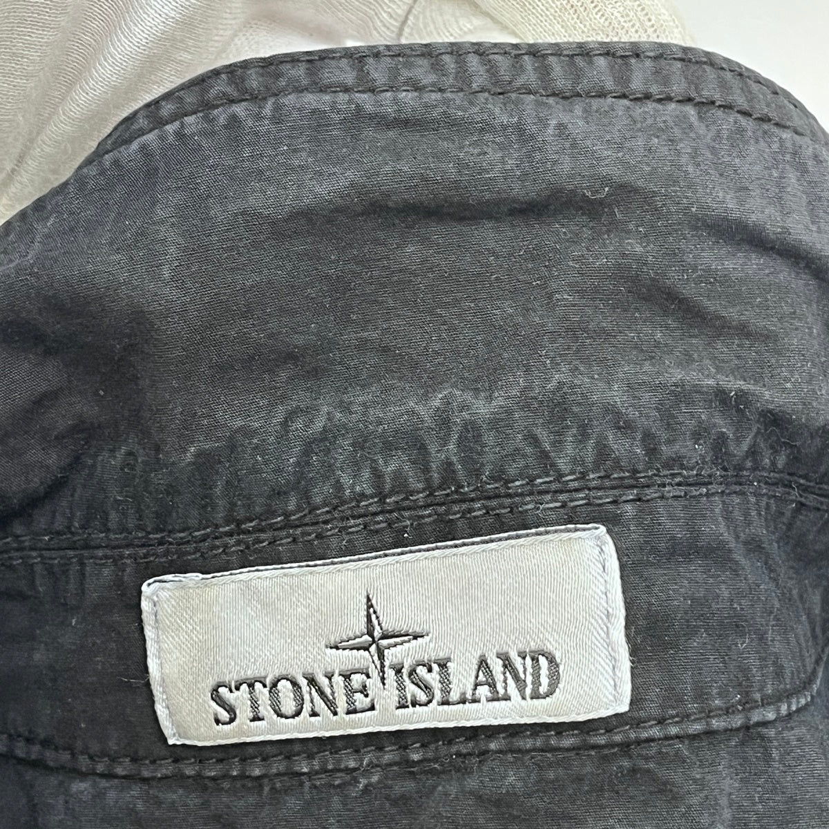 STONE ISLAND | ストーンアイランド Cotton Canvas Shirt 25SS 半袖シャツ K1S151200029S00WN ブラック サイズ：XL【加古川店】