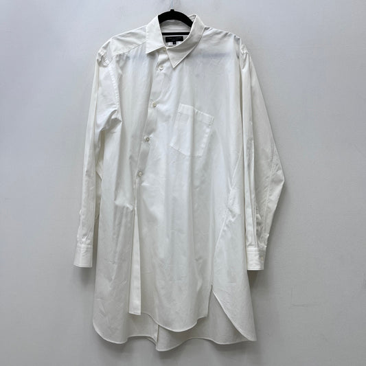 COMME des GARCONS HOMME | コムデギャルソンオム 捻れ変形ロングシャツ 長袖シャツ PB-B003 ホワイト サイズ：S【加古川店】