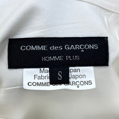COMME des GARCONS HOMME | コムデギャルソンオム 捻れ変形ロングシャツ 長袖シャツ PB-B003 ホワイト サイズ：S【加古川店】