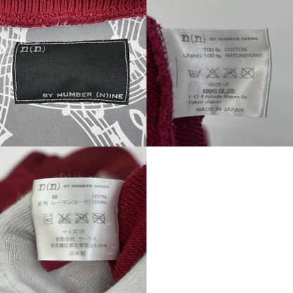 NUMBER(N)INE | ナンバーナイン SWEAT STADIUM JUMPER　ポートランド期復刻 スタジャン レッド サイズ：2【加古川店】