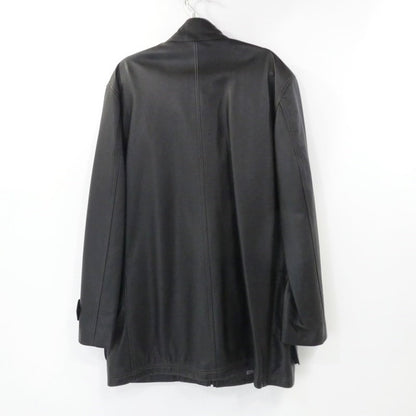 【中古】LANVIN | ランバン レザー 268937 ブラック サイズ：48