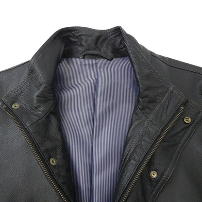 【中古】LANVIN | ランバン レザー 268937 ブラック サイズ：48