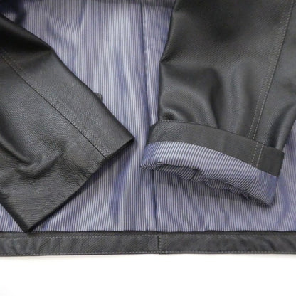 【中古】LANVIN | ランバン レザー 268937 ブラック サイズ：48