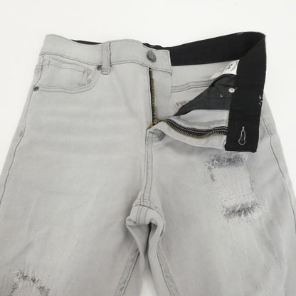 【中古】Retro Engine | レトロエンジン DAMAGE REPAIR GRAY DENIM デニムパンツ 301601230470004 グレー サイズ：L