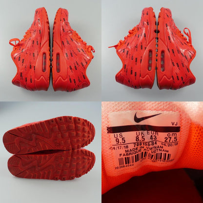 【中古】NIKE | ナイキ AIR MAX 90 PREMIUM スニーカー 700155-604 レッド 27.5cm