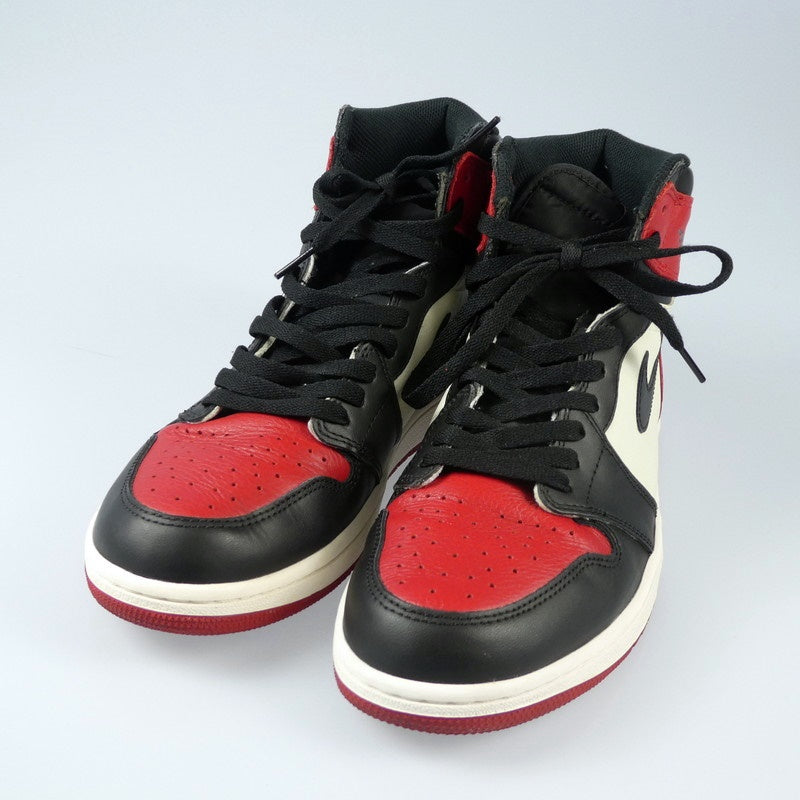 【中古】NIKE | ナイキ AIR JORDAN 1 RETRO HIGH OG スニーカー 555088-610 レッド 28.5cm