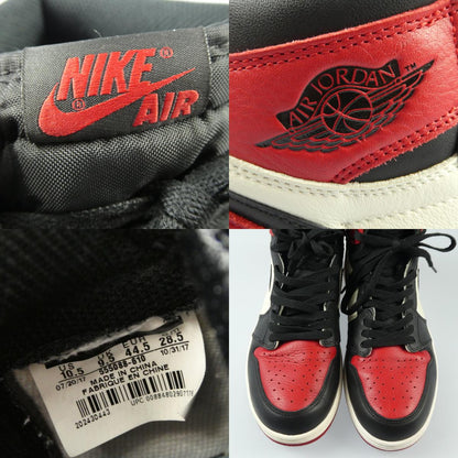 【中古】NIKE | ナイキ AIR JORDAN 1 RETRO HIGH OG スニーカー 555088-610 レッド 28.5cm