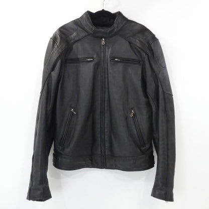 【中古】HARLEY-DAVIDSON | ハーレーダビットソン Reflective Skull Leather Jacket ライダースジャケット 98099-07VM ブラック サイズ：M