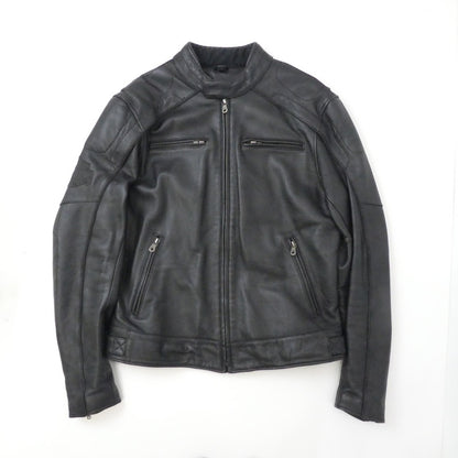 【中古】HARLEY-DAVIDSON | ハーレーダビットソン Reflective Skull Leather Jacket ライダースジャケット 98099-07VM ブラック サイズ：M