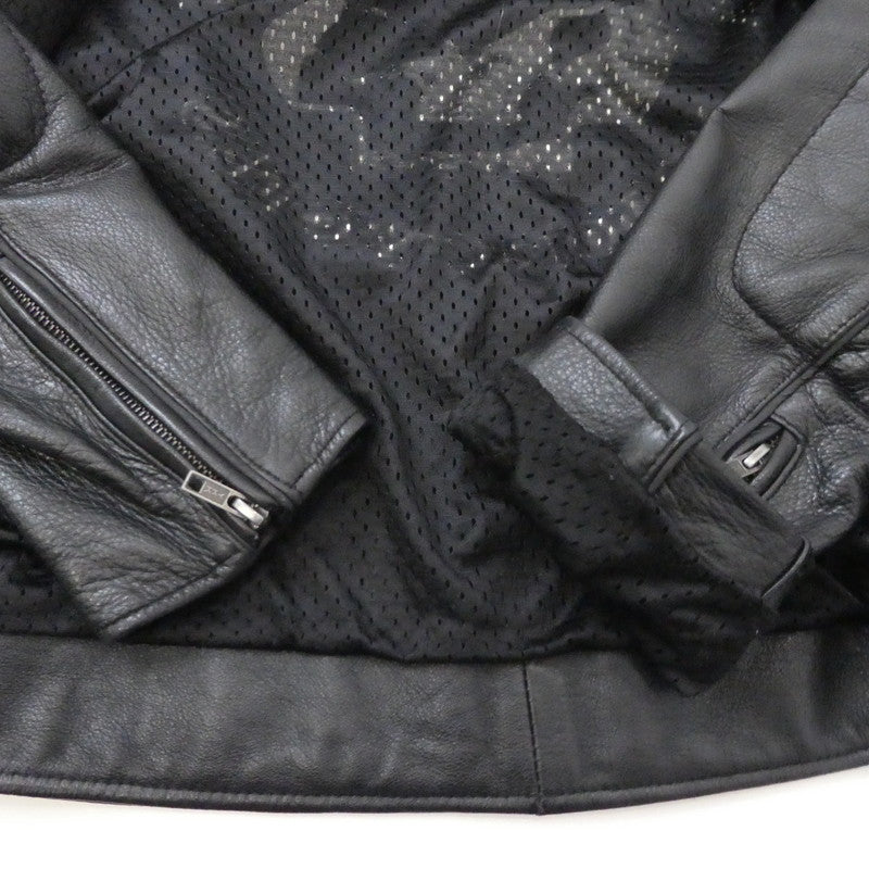 【中古】HARLEY-DAVIDSON | ハーレーダビットソン Reflective Skull Leather Jacket ライダースジャケット 98099-07VM ブラック サイズ：M