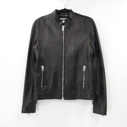 【中古】SAINT LAURENT | サンローラン キースレーサージャケット レザー 362239 Y5YA1 国内正規品 ブラック サイズ：46