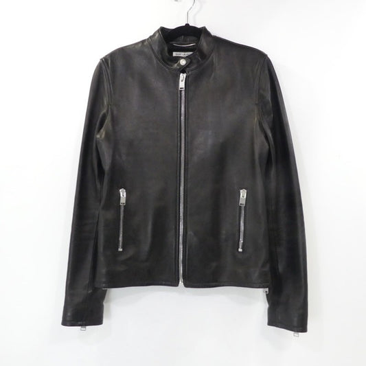 【中古】SAINT LAURENT | サンローラン キースレーサージャケット レザー 362239 Y5YA1 国内正規品 ブラック サイズ：46