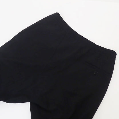 【中古】NEIL BARRETT | ニールバレット 裾リブサルエルクロップドスラックス サルエルパンツ PBPA740XH N029 ブラック サイズ：不明