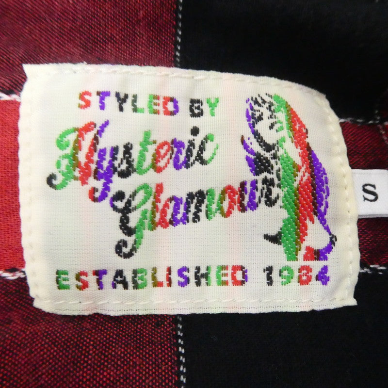 【中古】HYSTERIC GLAMOUR | ヒステリックグラマー RUMBLES 半袖シャツ 0251AH08 レッド サイズ：S